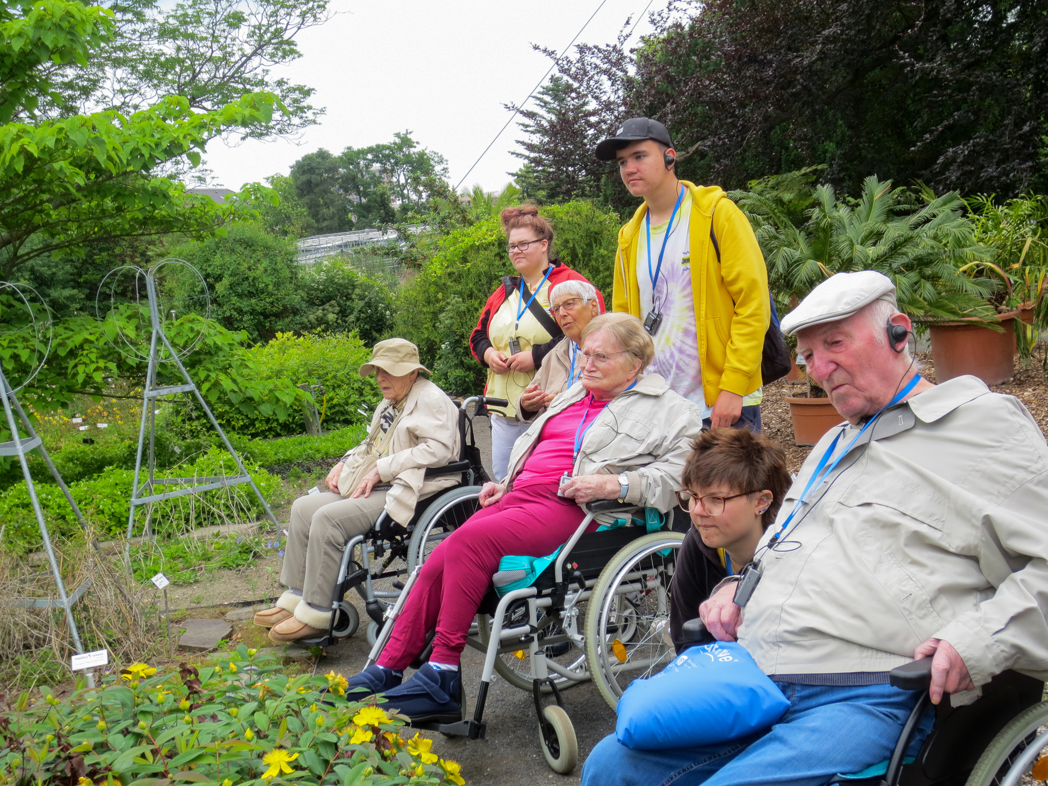 Senioren/-innen unternehmen Ausflug in Leipzigs Botanischen Garten