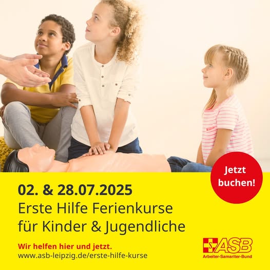 Erste-Hilfe-Ferienkurse – Jetzt anmelden!