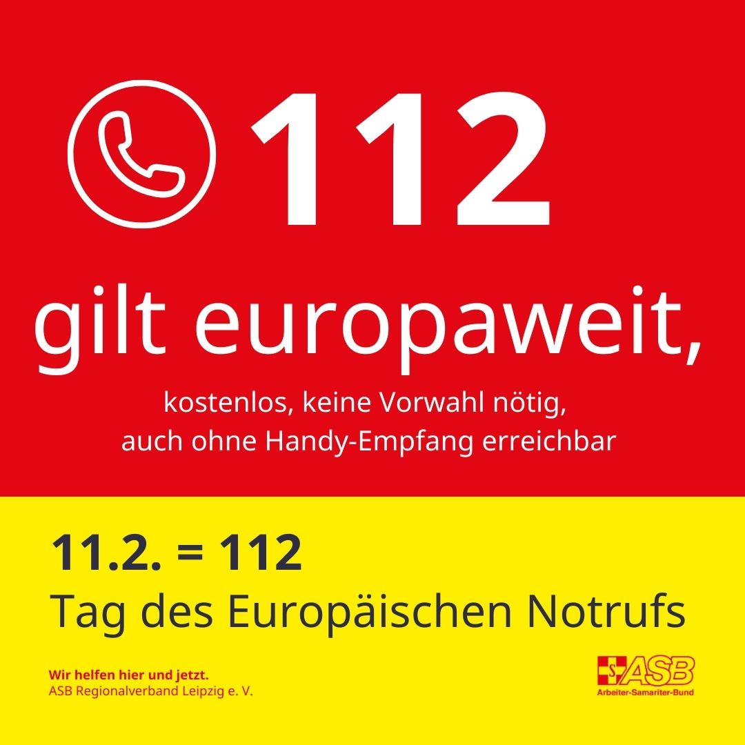 Am 11.2. ist Tag des Europäischen Notrufs 112