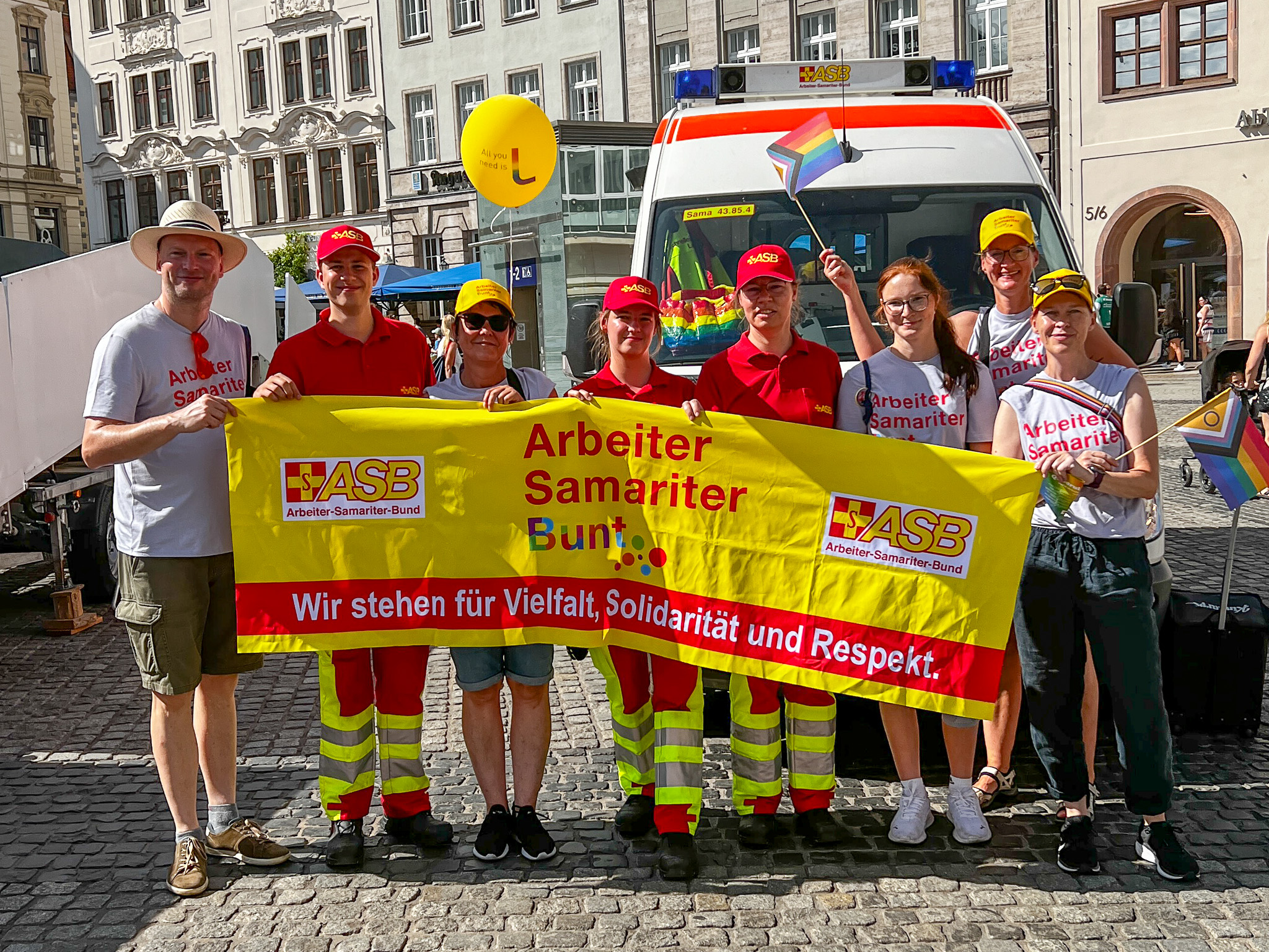 Teilnahme am Christopher Street Day in Leipzig