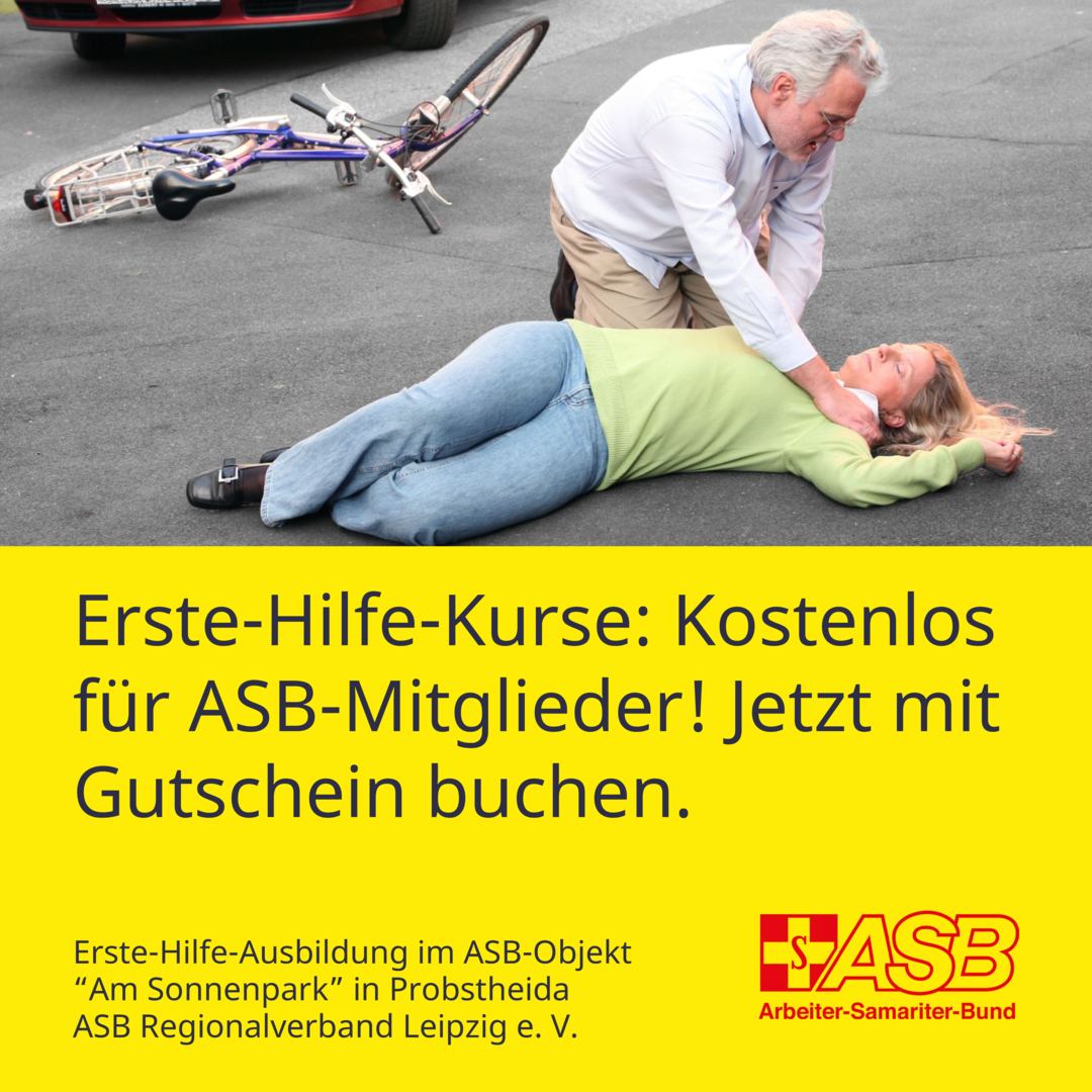 Kostenlos für ASB-Mitglieder: Erste-Hilfe-Kurse für alle Lebenslagen